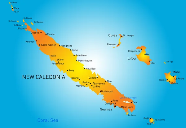 Новая Каледония — стоковый вектор