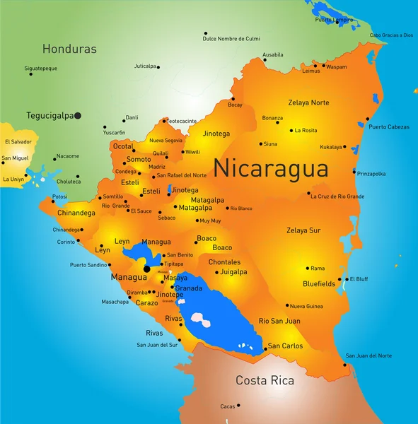 Nicarágua —  Vetores de Stock