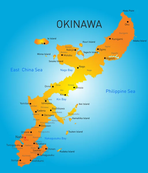 Okinawa Island Mapストックベクター ロイヤリティフリーokinawa Island Mapイラスト Depositphotos
