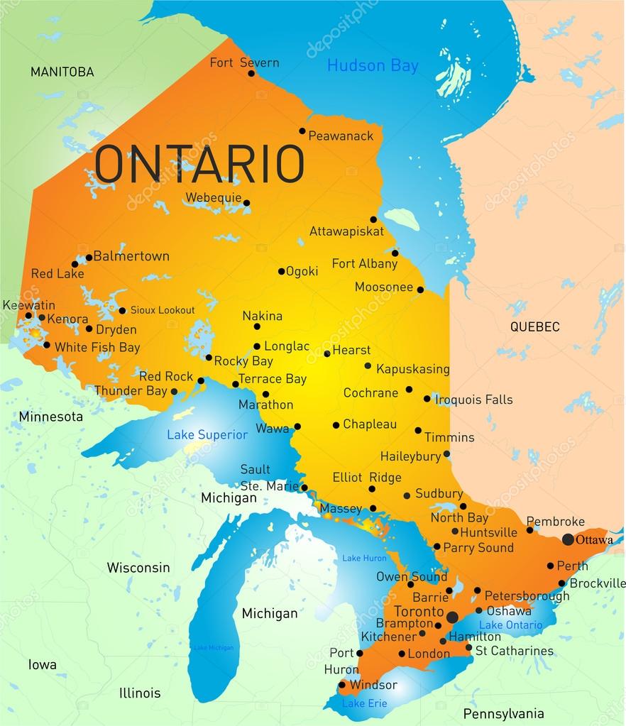 Provincie Ontario Kaart Stockvector Olinchuk 53929009 contact-us-harrison-pensa-personal-injury-lawyers-london-on