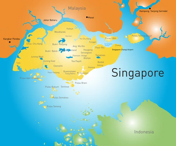 Repubblica di Singapore — Vettoriale Stock