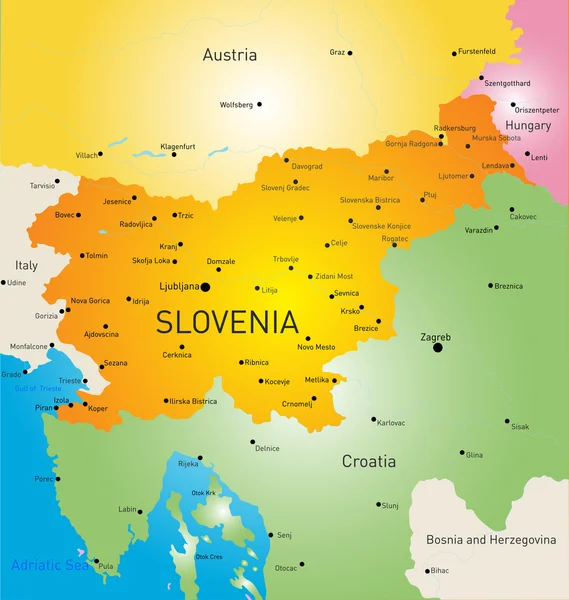 Slovénie — Image vectorielle