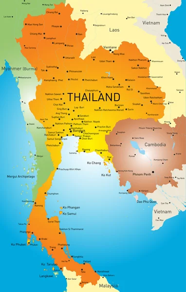 THAÏLANDE — Image vectorielle