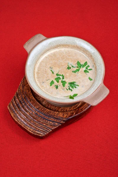 キノコクリームスープ — ストック写真