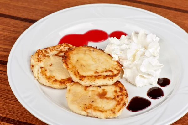 Cheese pancakes — Stock Photo, Image