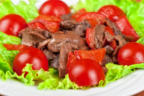 Carne asada y champiñones — Foto de Stock