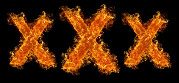 XXX flames — Stock Photo, Image