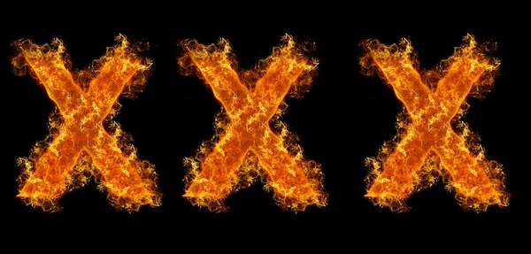 Xxx vlammen — Stockfoto