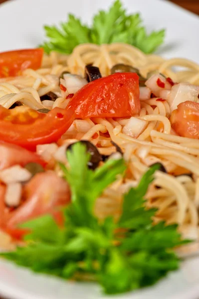 Pasta with vegetable — Stock Photo, Image