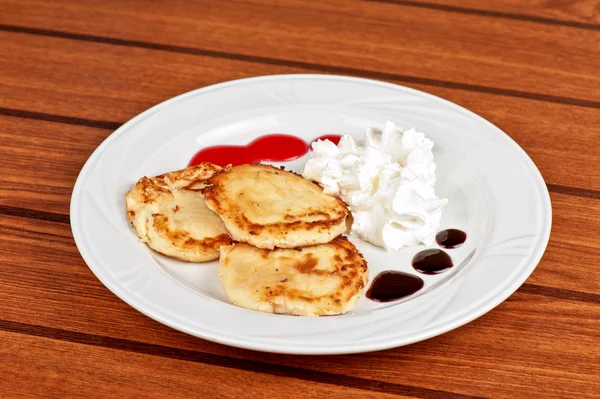 Cheese pancakes — Stock Photo, Image