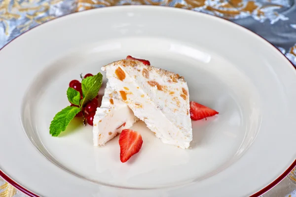 Crema bacche dessert — Foto Stock