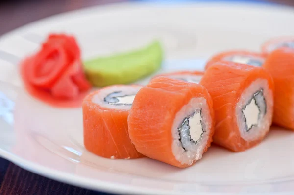 Lax rulla sushi — Stockfoto