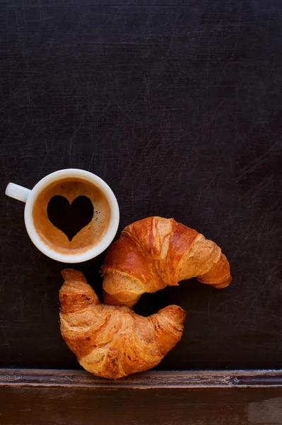 Segno del cuore caffè — Foto Stock