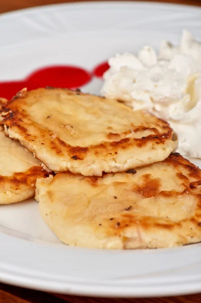 Cheese pancakes — Stock Photo, Image