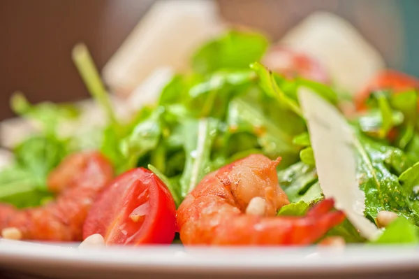 Garnelen-Gemüsesalat — Stockfoto