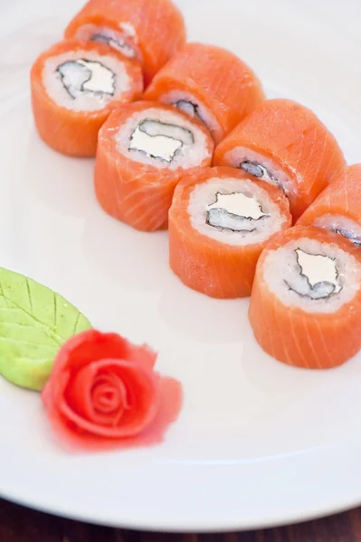 Lax rulla sushi — Stockfoto