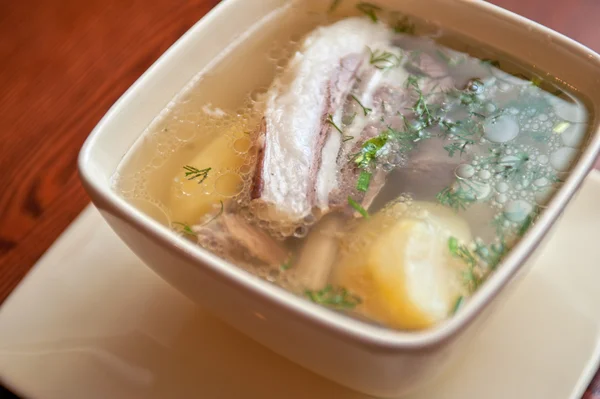 Sopa con carne de cordero —  Fotos de Stock