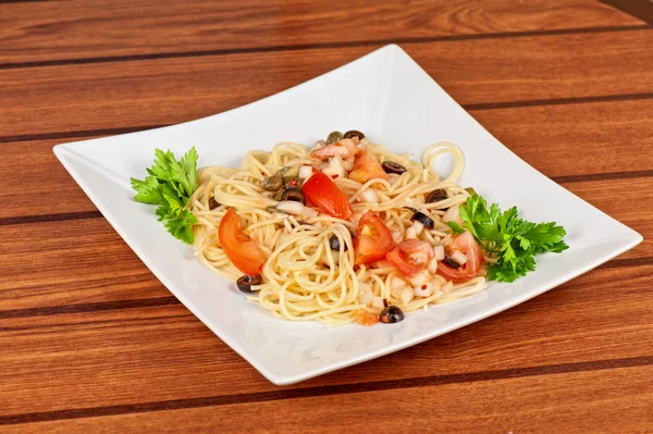 Pasta con verduras —  Fotos de Stock