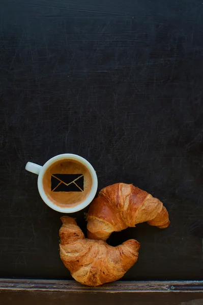 Mail sign coffee — Stock Photo, Image