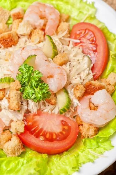 Salada com camarão — Fotografia de Stock