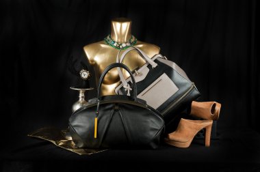Şık çanta kompozisyon