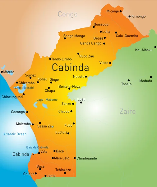 Cabinda — Image vectorielle