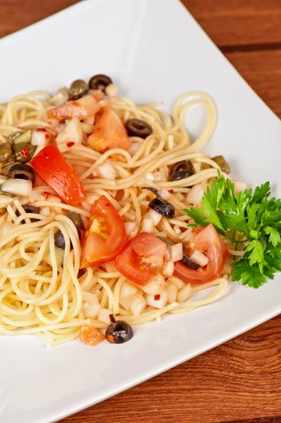 Pasta with vegetable — Stock Photo, Image