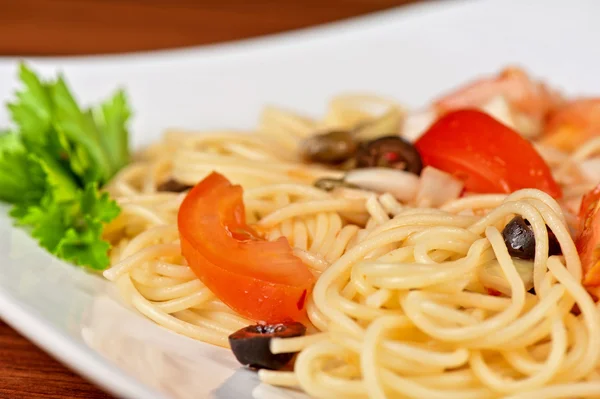 Pasta with vegetable — Stock Photo, Image