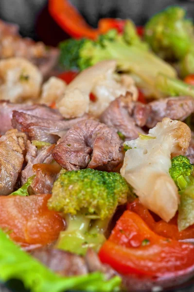 Mięso z warzywami — Zdjęcie stockowe