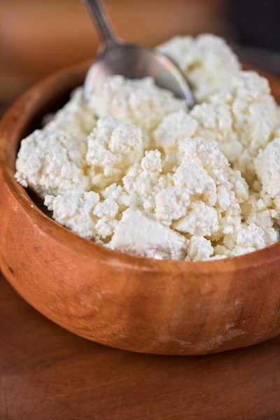 Curd in a bowl — Stock Photo, Image