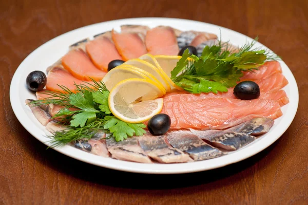 Prato de peixe — Fotografia de Stock