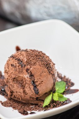 çikolatalı dondurma.