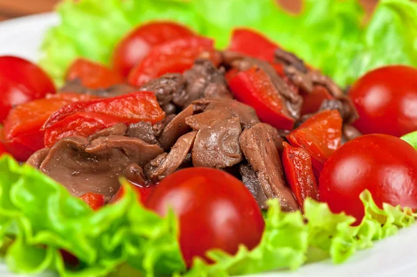 Carne asada y champiñones — Foto de Stock