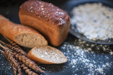 Buğday ekmek kompozisyonu