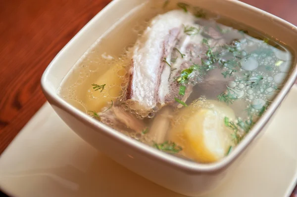 Sopa con carne de cordero — Foto de Stock