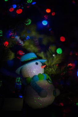 Yeni yıl bokeh arka plan