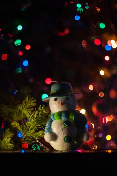 Nový rok bokeh pozadí — Stock fotografie