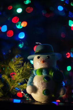 Yeni yıl bokeh arka plan