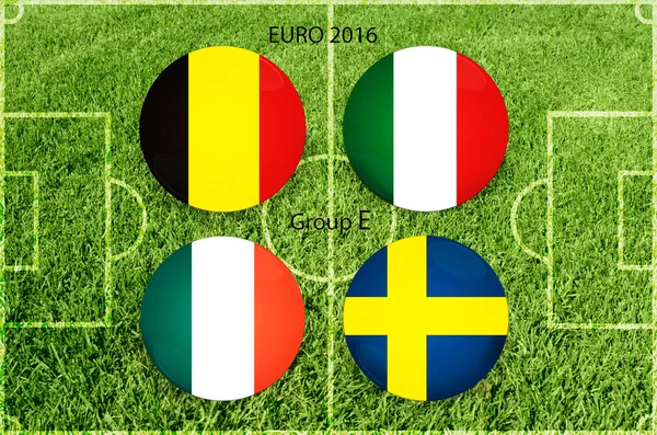 Euro cup grupp E — Stockfoto