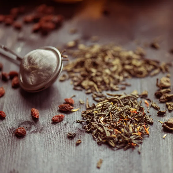Beeren Tee Zusammensetzung — Stockfoto