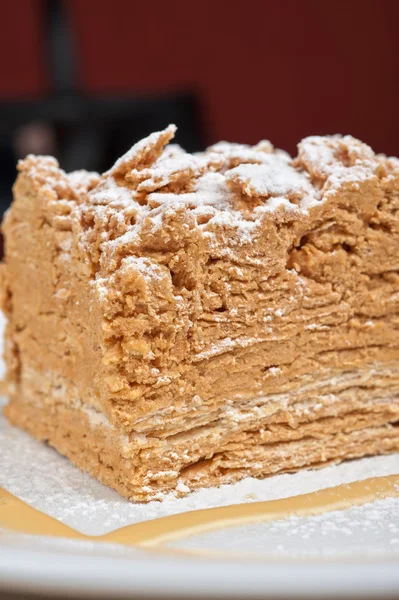 Cake Napoleon closeup — Stock Photo, Image