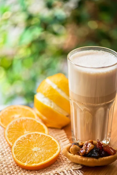 Coffee raf with citrus — Stock Photo, Image