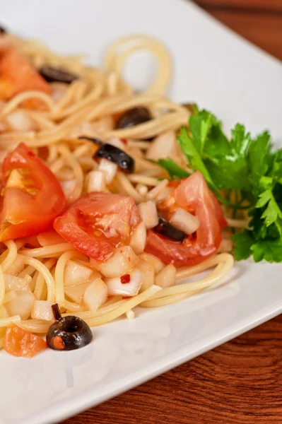 Pasta with vegetable — Stock Photo, Image