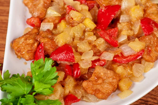 Kartoffelkompott mit Tomaten — Stockfoto