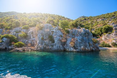 Kekova antik kenti kalıntıları