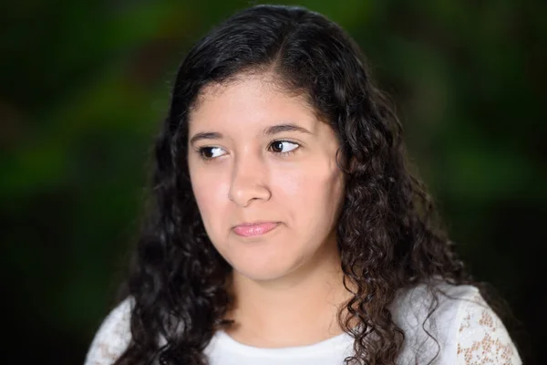 Sad looking girl — Stock Photo, Image