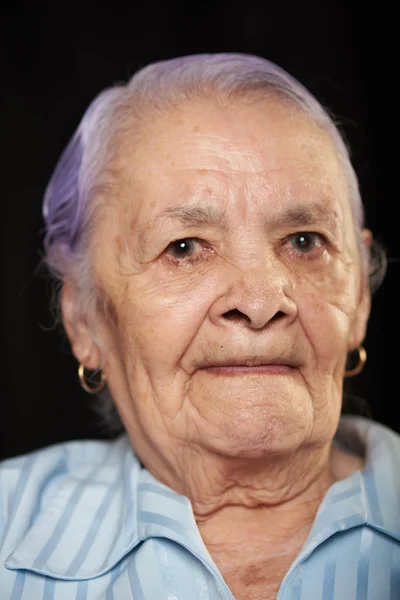 Grandma with parkinson — Stock Photo, Image