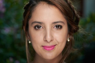 closeup örgülü saç modeli