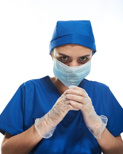 Doctor think about operation — Stock Photo, Image