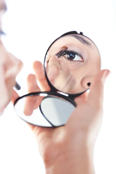 Reflexão no espelho do olho — Fotografia de Stock